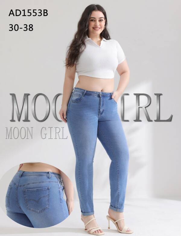 Spondnie damskie jeansy Roz 30-38, 1 Kolor Paczka 10 szt