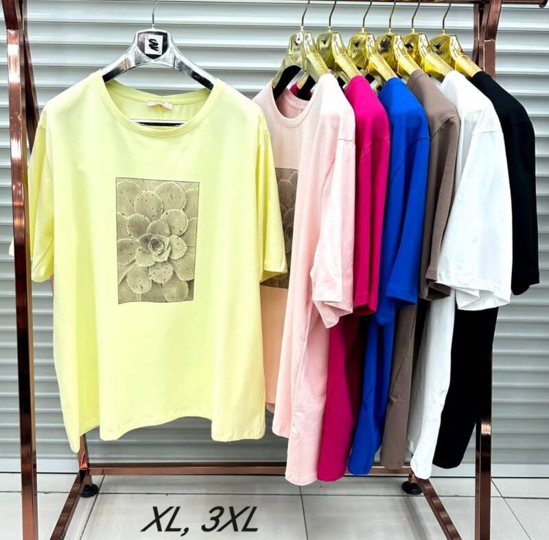 Bluzki damskie (Turecki produkt) Roz XL-3XL, Mix Kolor Paczka 2 szt 1