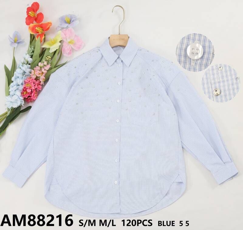 Koszula damska (Francja produkt) Roz S/M-L/XL, Mix Kolor, Paczka 10 szt